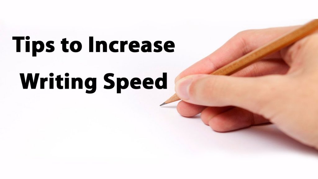 Speed of writing